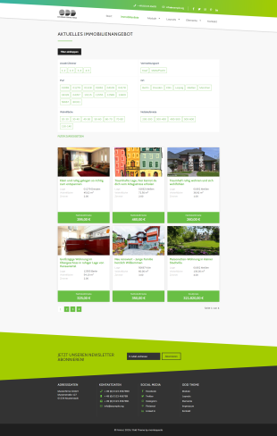 ODD Contao Theme Immobilienliste (Maklermodul) mit Buttons